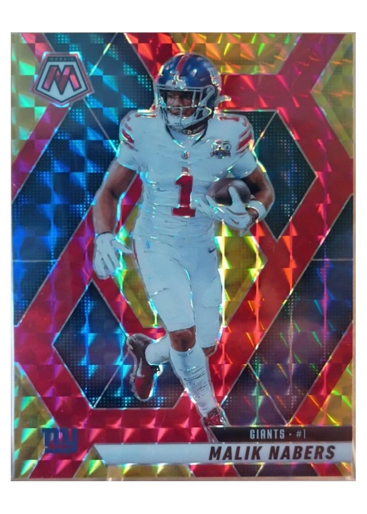 2025 Panini Mosaic Base Set Malik Nabers #100 card