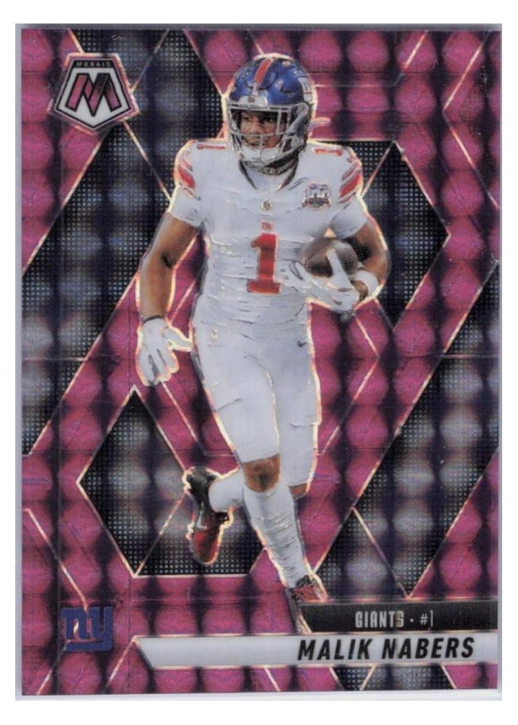 2025 Panini Mosaic Base Set Malik Nabers #100 card
