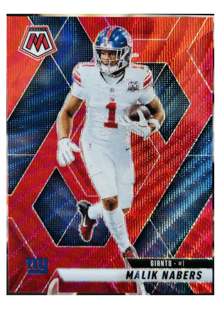 2025 Panini Mosaic Base Set Malik Nabers #100 card