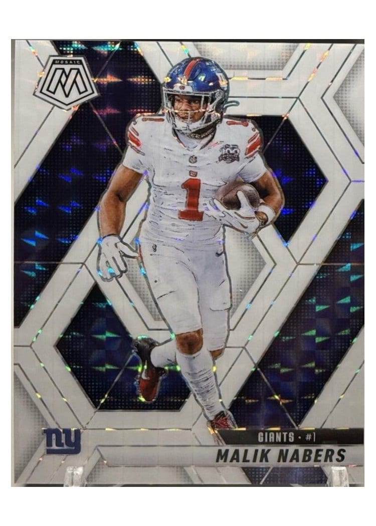 2025 Panini Mosaic Base Set Malik Nabers #100 card