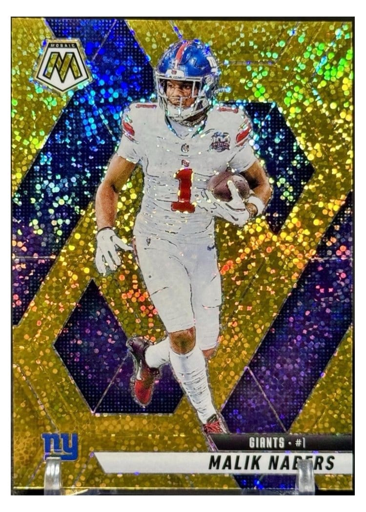 2025 Panini Mosaic Base Set Malik Nabers #100 card