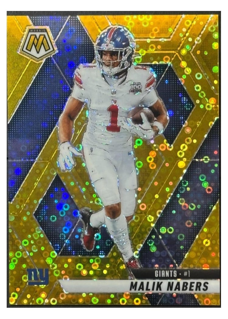 2025 Panini Mosaic Base Set Malik Nabers #100 card