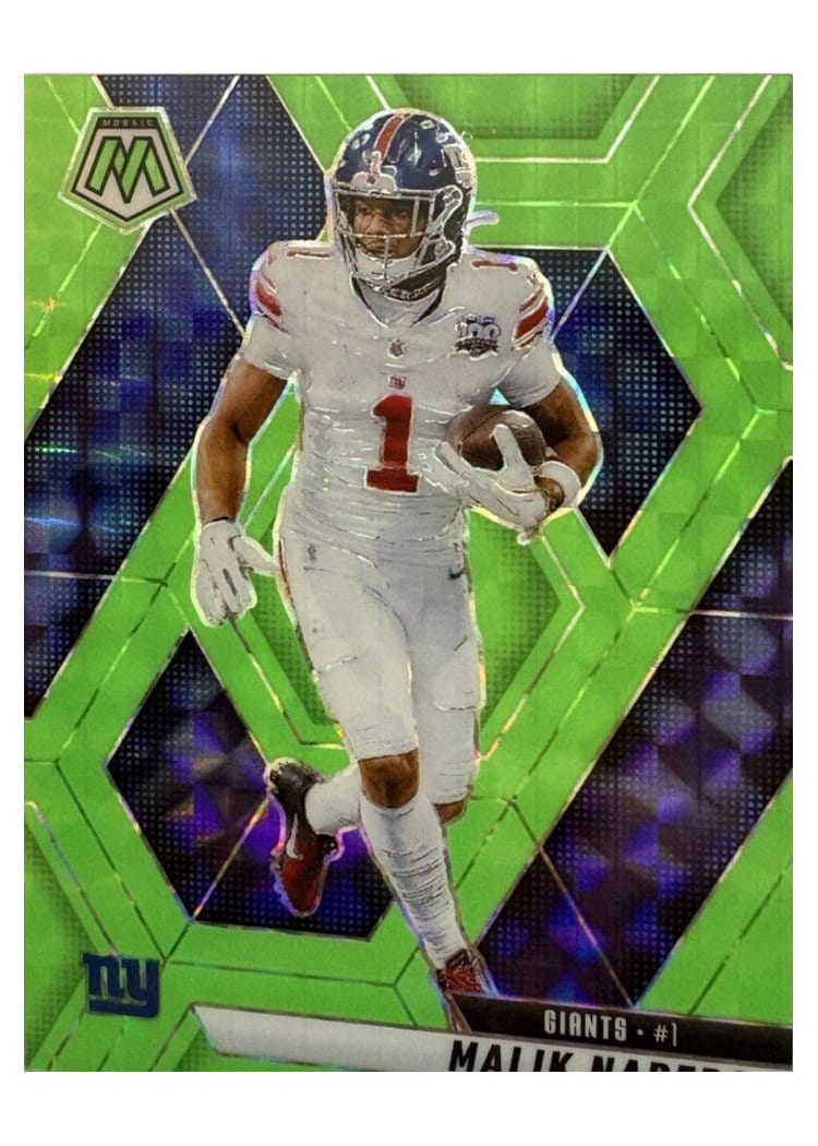 2025 Panini Mosaic Base Set Malik Nabers #100 card