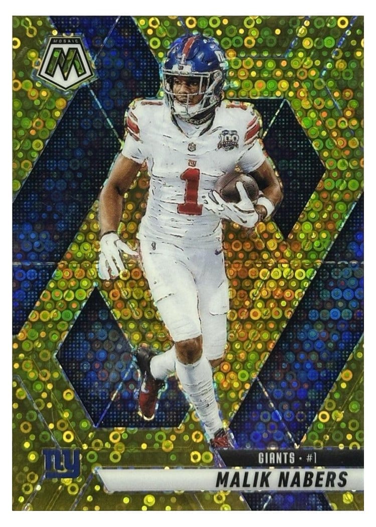 2025 Panini Mosaic Base Set Malik Nabers #100 card
