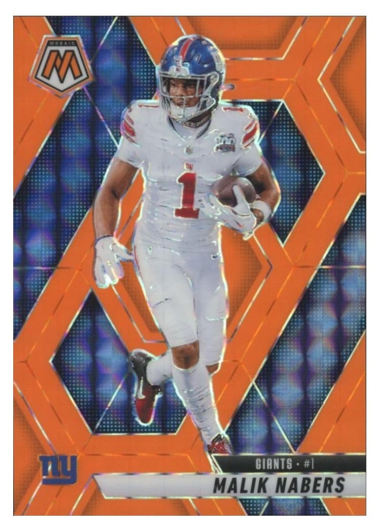 2025 Panini Mosaic Base Set Malik Nabers #100 card