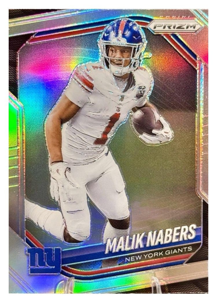 2025 Panini Prizm Base Set Malik Nabers #206 card