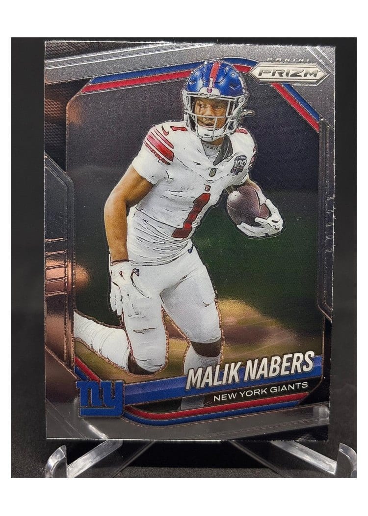 2025 Panini Prizm Base Set Malik Nabers #206 card