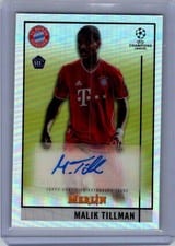 2020 Topps Merlin Chrome UEFA Champions League Autographs Malik Tillman #BCA-MT card