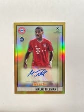 2020 Topps Merlin Chrome UEFA Champions League Autographs Malik Tillman #BCA-MT card