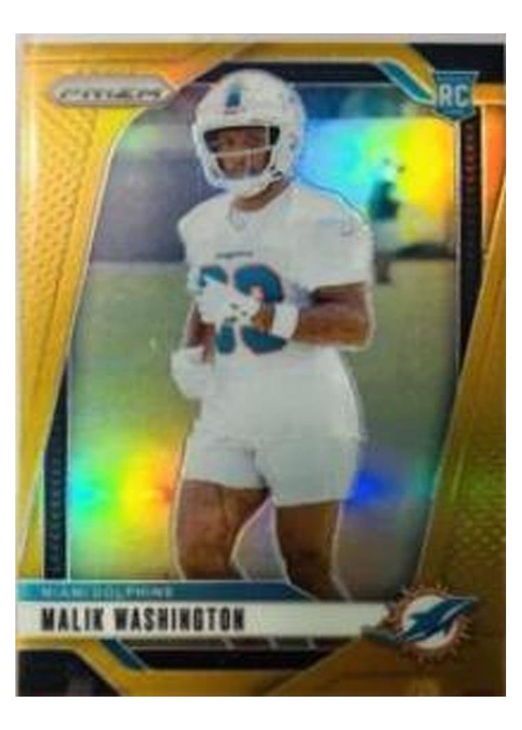 2024 Panini Prizm Base Set Malik Washington Gold #371 card