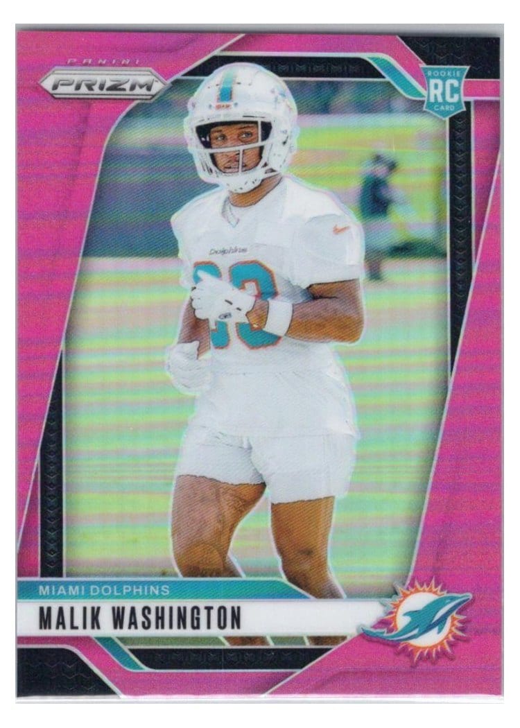 2024 Panini Prizm Base Set Malik Washington Pink #371 card
