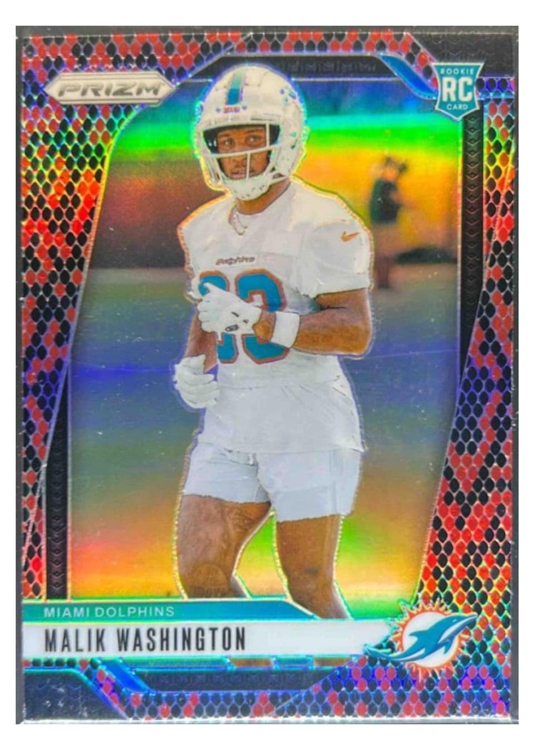 2024 Panini Prizm Base Set Malik Washington #371 card