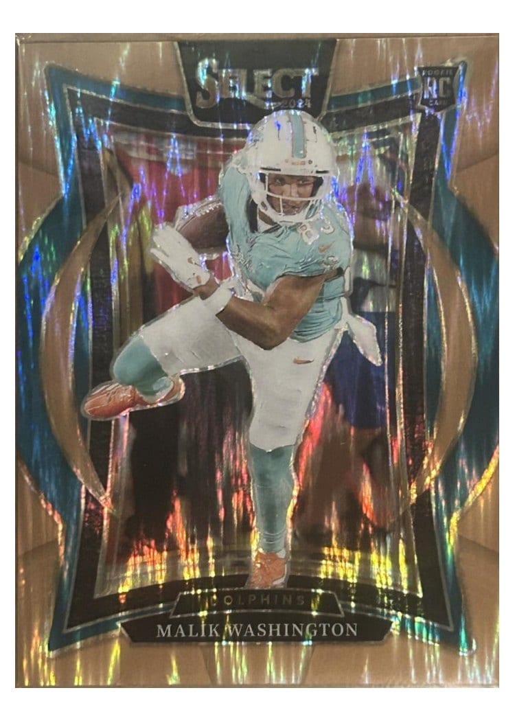 2024 Panini Select Base Set Malik Washington Copper Prizm Shock #71 card