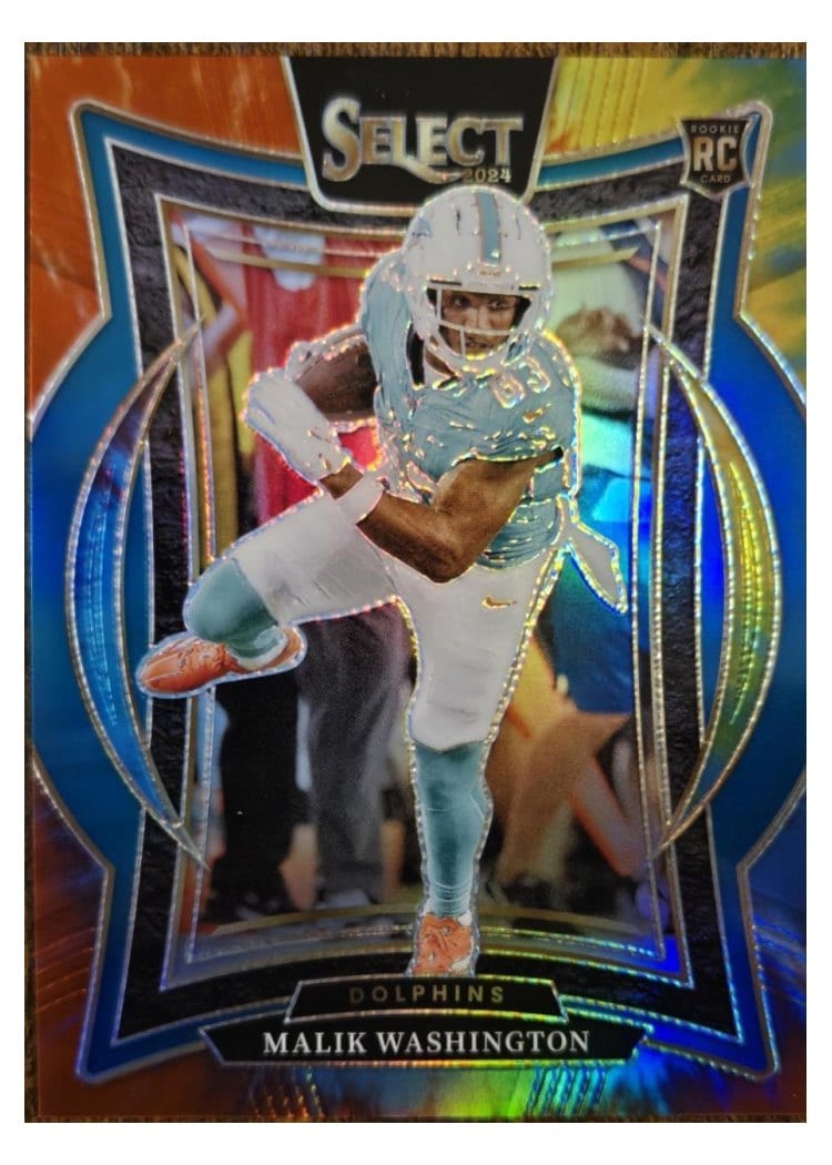 2024 Panini Select Base Set Malik Washington Tie-Dye Prizm #71 card