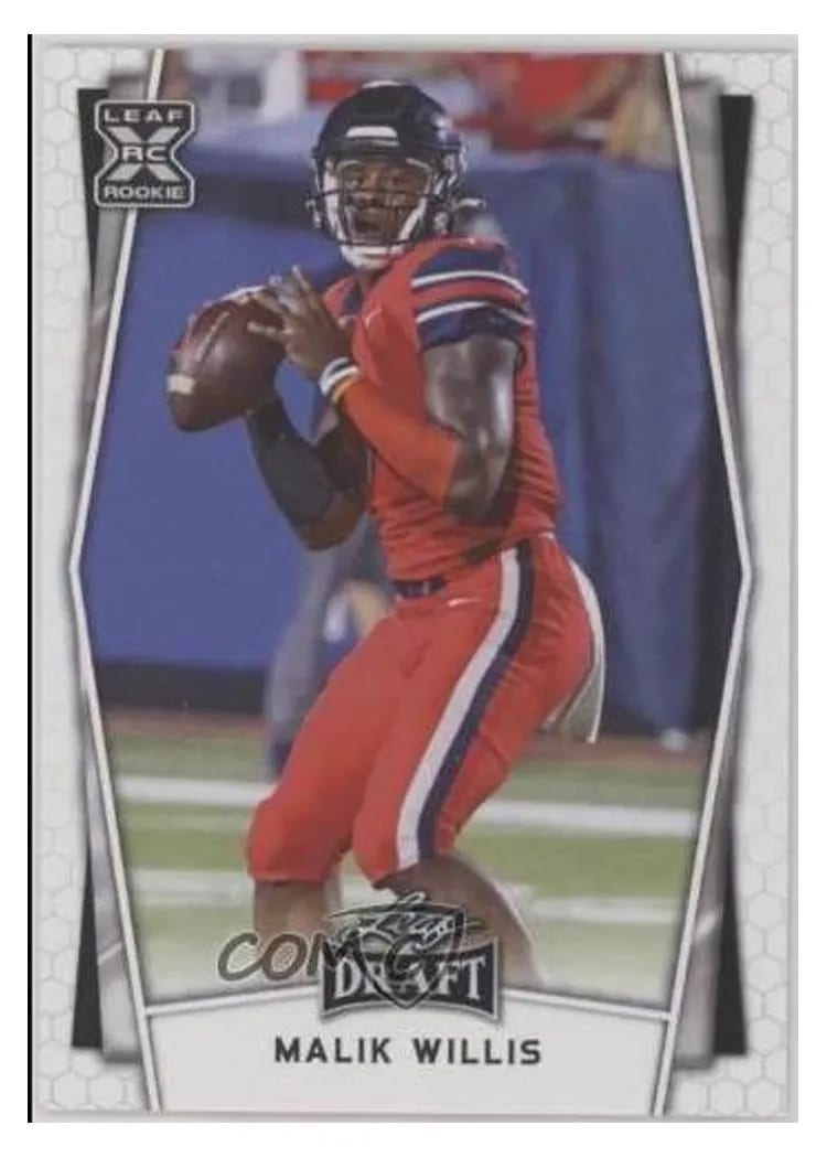 2022 Leaf Draft Malik Willis #B-8 card