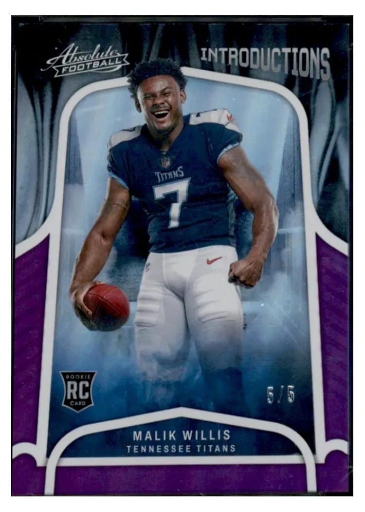 2022 Panini Absolute Introductions Malik Willis #INT-2 card