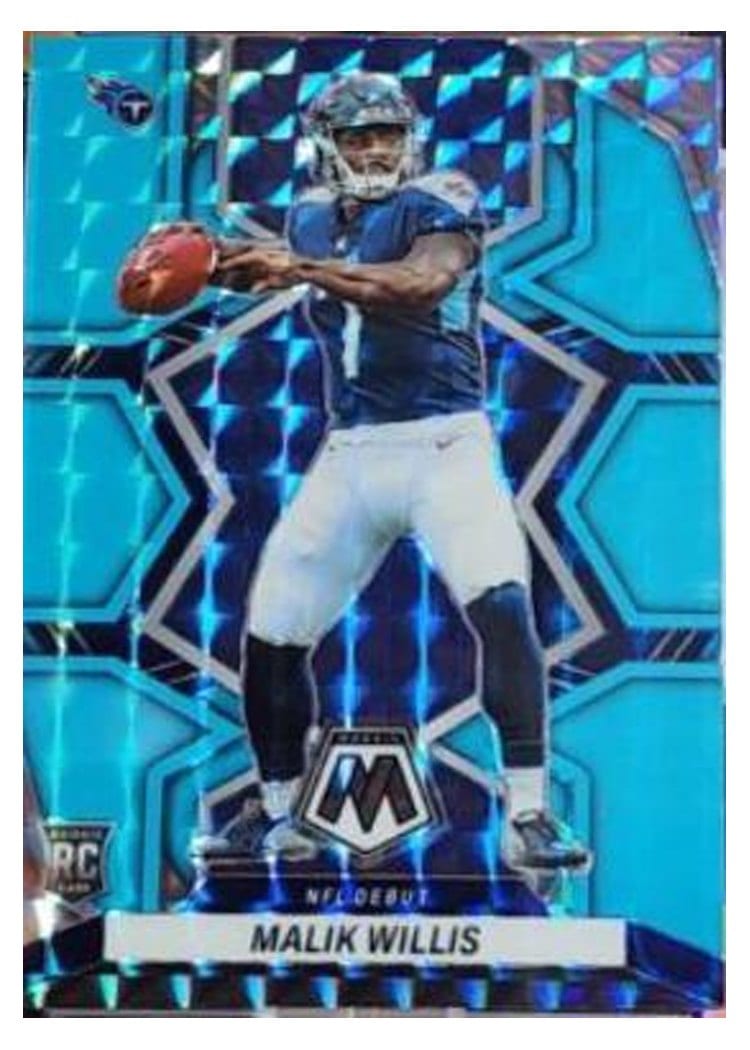 2022 Panini Mosaic Base Set Malik Willis Blue Fluorescent #272 card