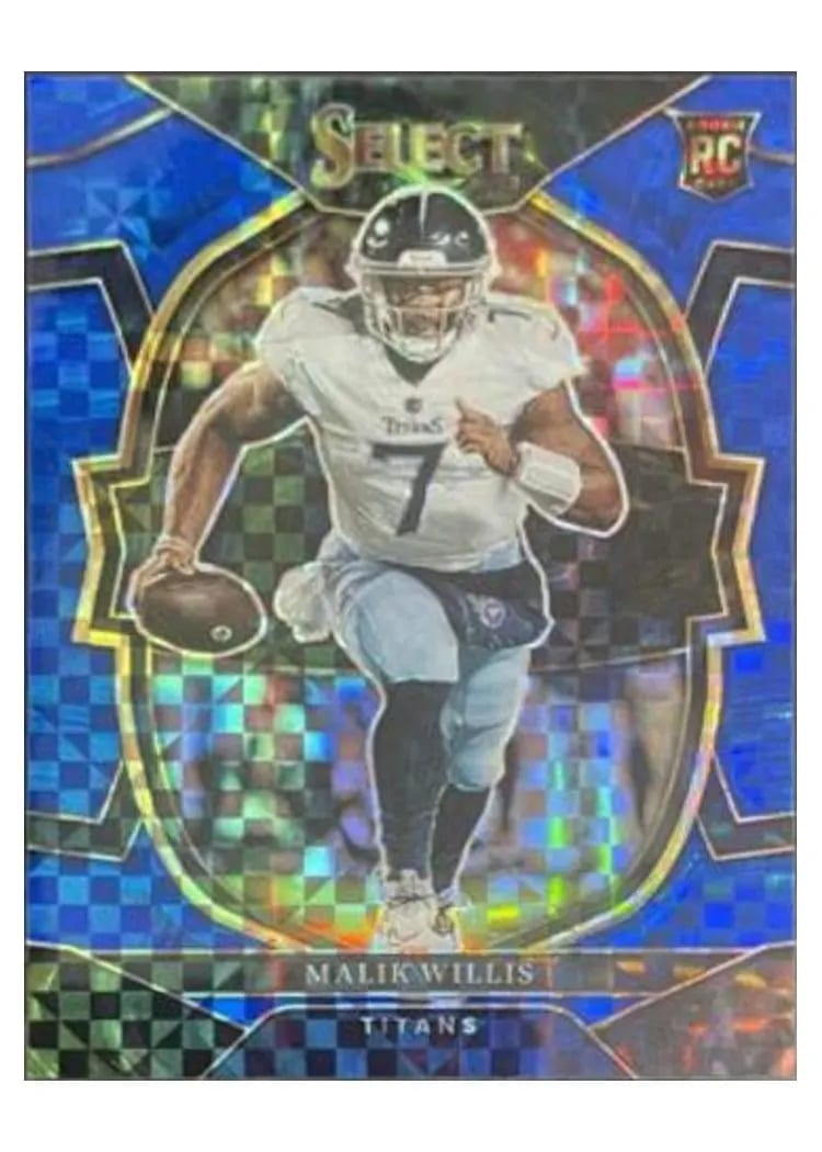 2022 Panini Select Base Set Malik Willis Blue #38 card