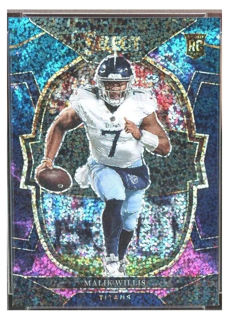 2022 Panini Select Base Set Malik Willis Cosmic #38 card