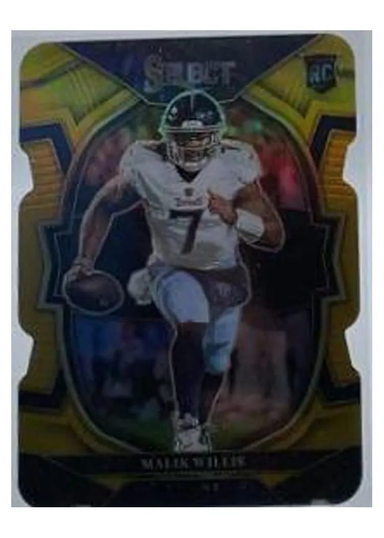 2022 Panini Select Base Set Malik Willis Gold Die Cut #38 card