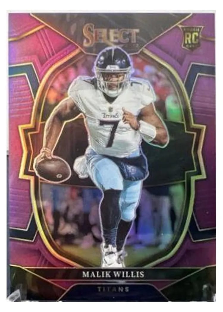 2022 Panini Select Base Set Malik Willis Purple #38 card