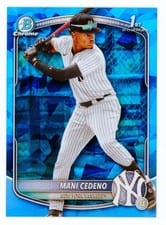 2025 Bowman Chrome Sapphire Edition Prospects Mani Cedeno #BCP-199 card