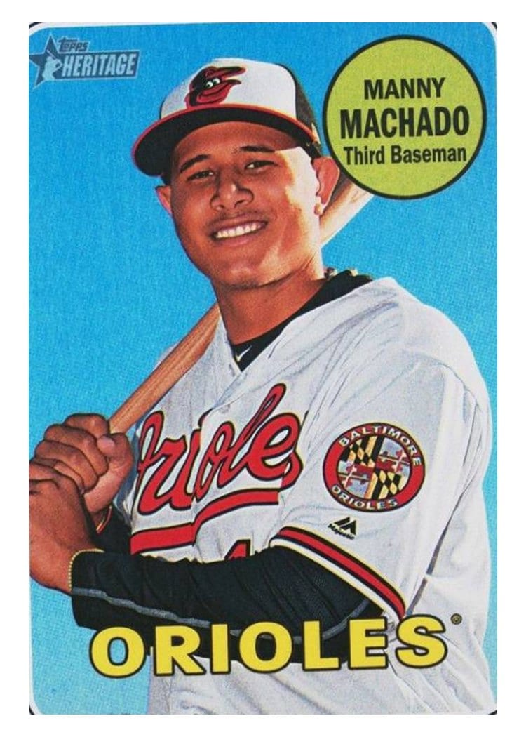2018 Topps Heritage Base Set Manny Machado #151 card
