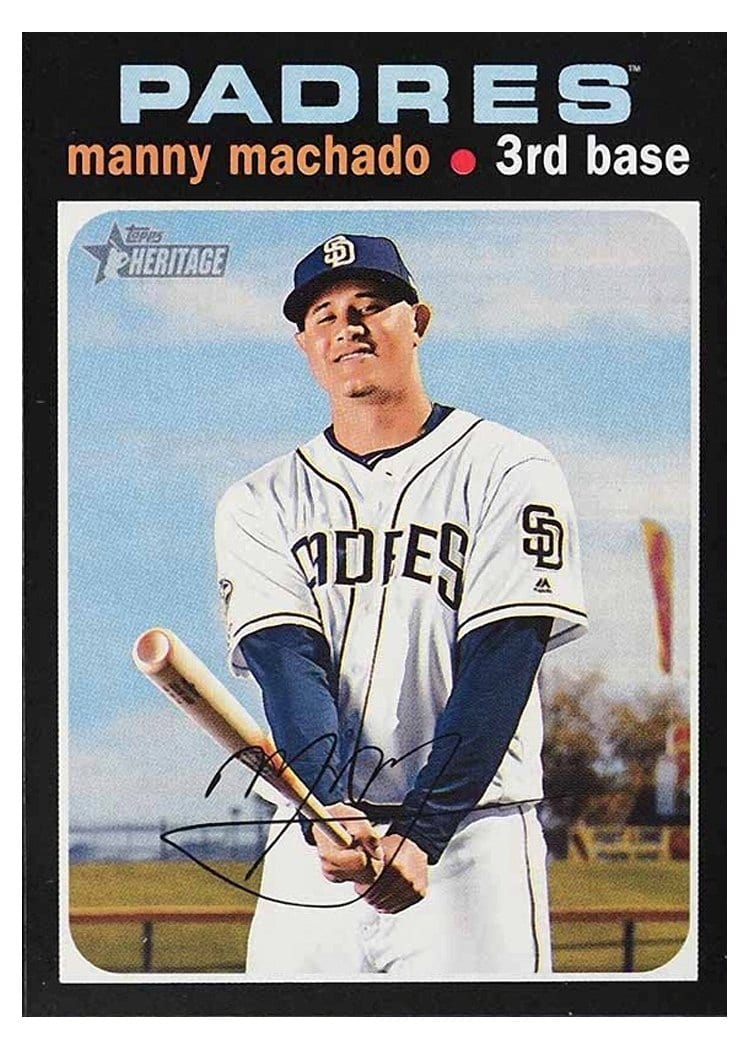 2020 Topps Heritage Base Set Manny Machado #308 card