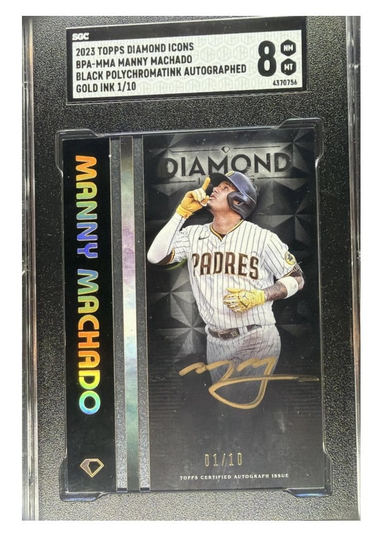 2023 Topps Diamond Icons Icons of the Diamond Autographs Manny Machado #IOTD-MM card