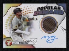 2024 Topps Pristine Popular Demand Autograph Relics Manny Machado #DPAR-MM card