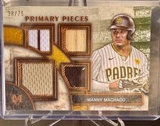 2025 Topps Museum Collection Single Player Primary Pieces Quad Relics Manny Machado #SPPQ-MMA card