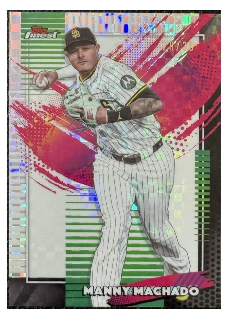 2026 Topps Finest Manny Machado White X-Fractor #255 card