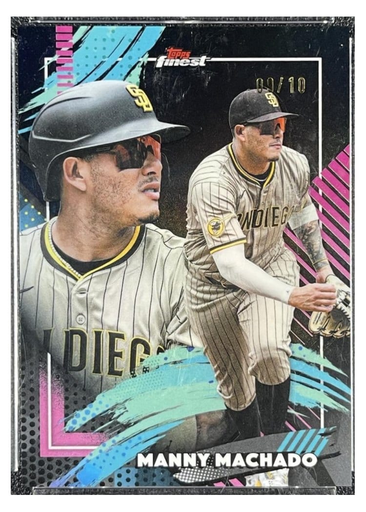 2026 Topps Finest Manny Machado Black Refractor #320 card