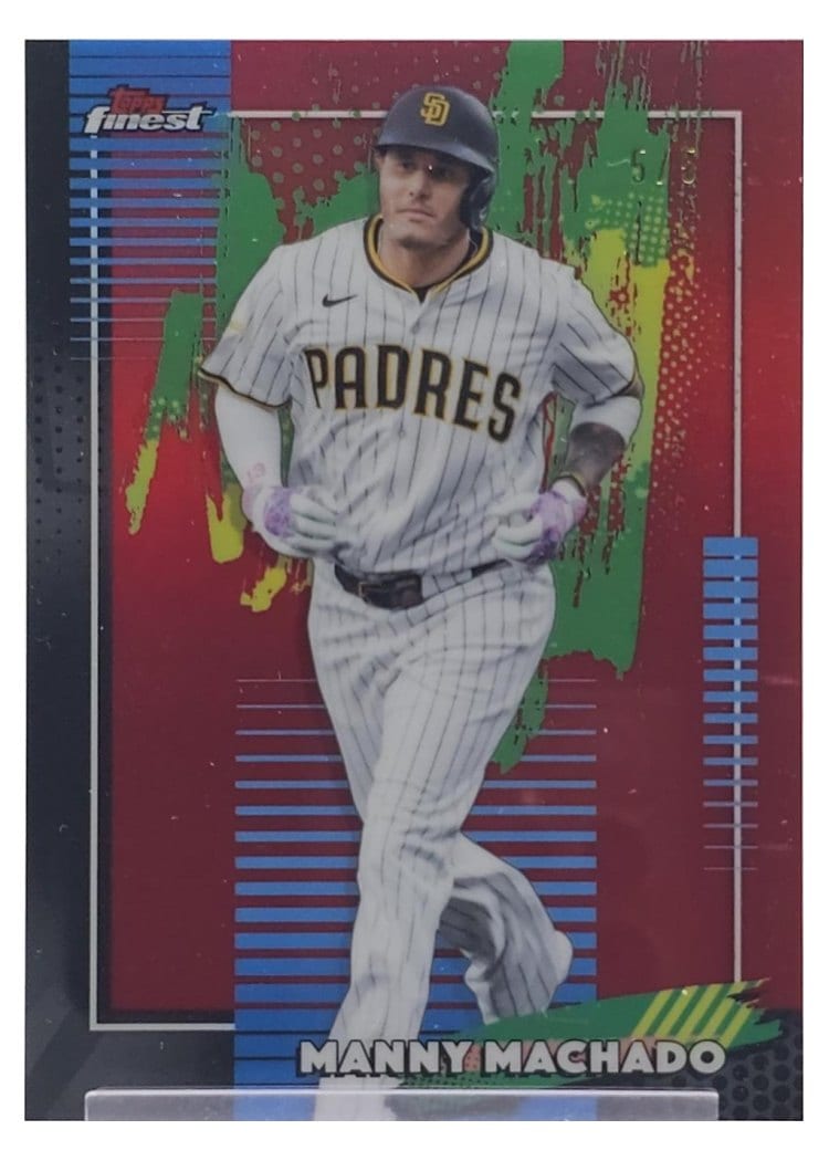 2026 Topps Finest Manny Machado Red Refractor #41 card