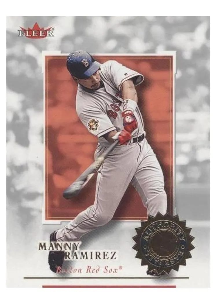 2001 Fleer Authority Manny Ramirez #53 card
