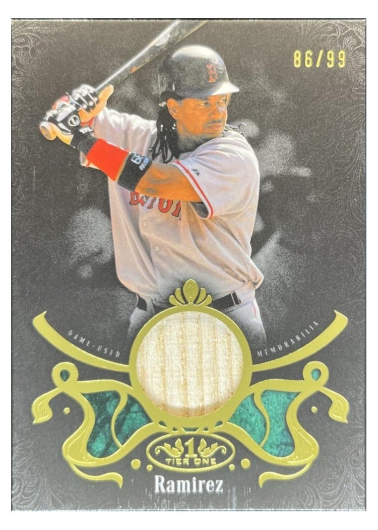 2026 Topps Tier One Shadow Relics Manny Ramirez #SR-MR card