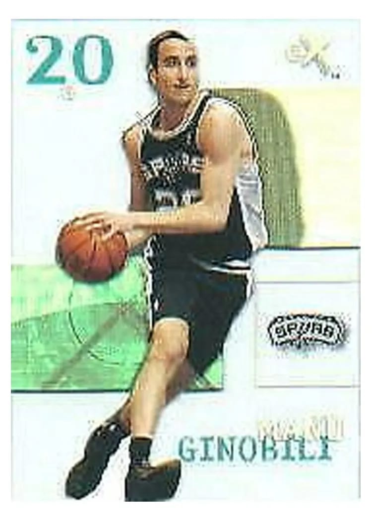 2003 Fleer E-X Manu Ginobili #20 card