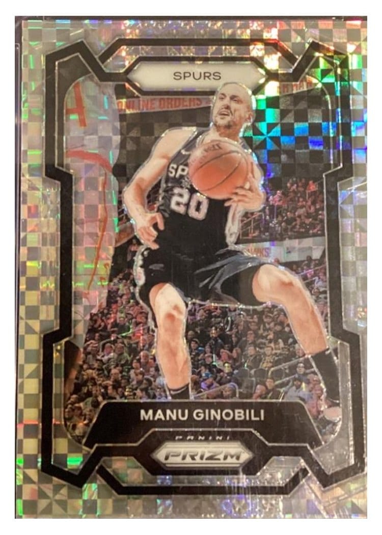 2023-24 Panini Prizm Base Set Manu Ginobili #190 card