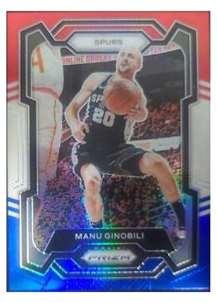 2023-24 Panini Prizm Base Set Manu Ginobili #190 card