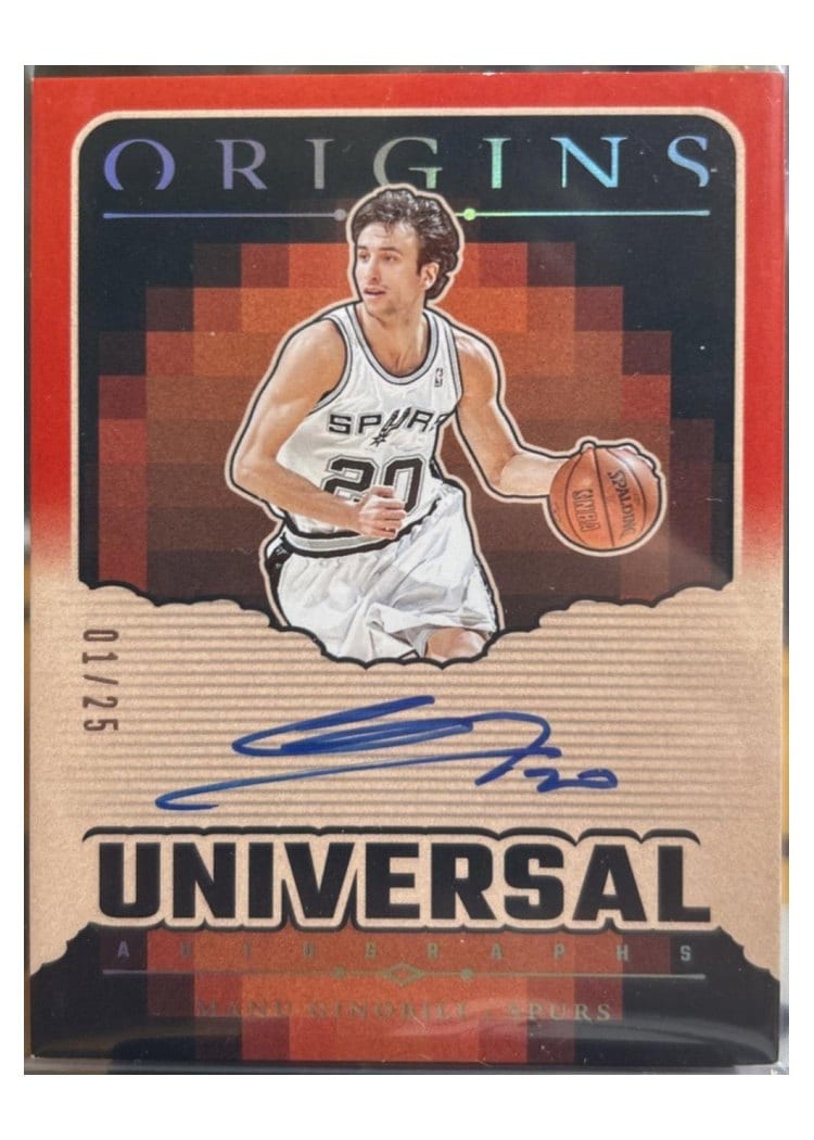 2024-25 Panini Origins Universal Autographs Manu Ginobili #UA-GIN card