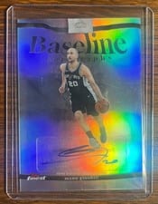 2025-26 Finest Baseline Autographs Manu Ginobili #BA-MG