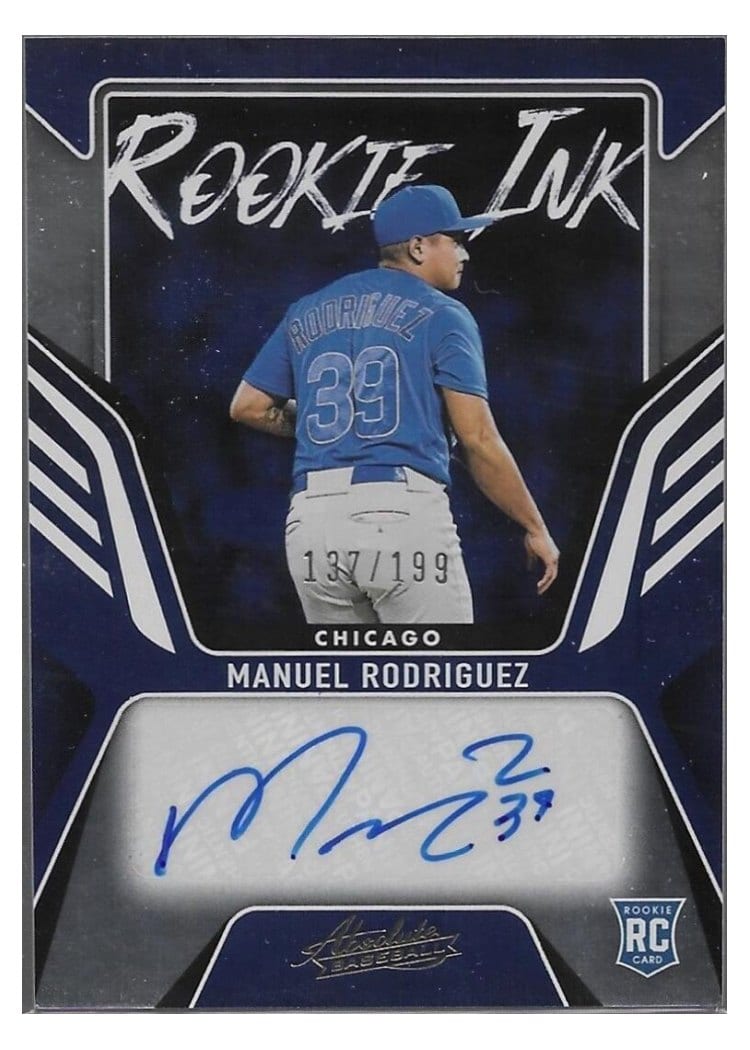 2022 Panini Absolute Rookie Ink Manuel Rodriguez #RKI-MR card