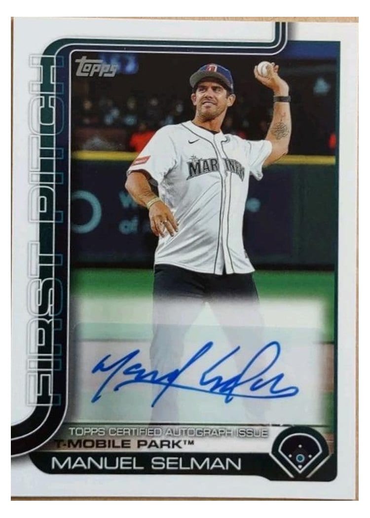 2025 Topps Update First Pitch Autographs Manuel Selman #FPA-SEL card