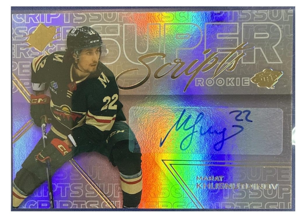 2024-25 SPx SuperScripts Rookies Marat Khusnutdinov #SSR-MK card