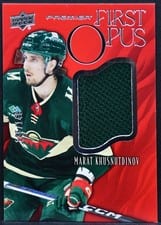 2024-25 Upper Deck Premier First Opus Rookie Jersey Marat Khusnutdinov #FO-MK card