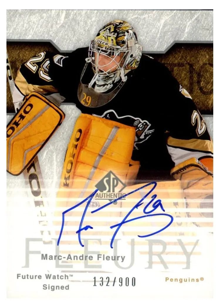 2003 SP Authentic Marc Andre Fleury #153 card