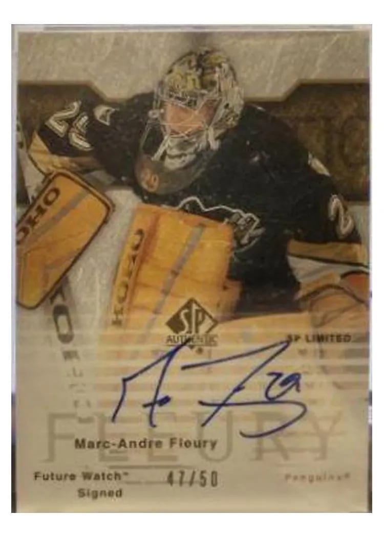 2003 SP Authentic Marc Andre Fleury #153 card