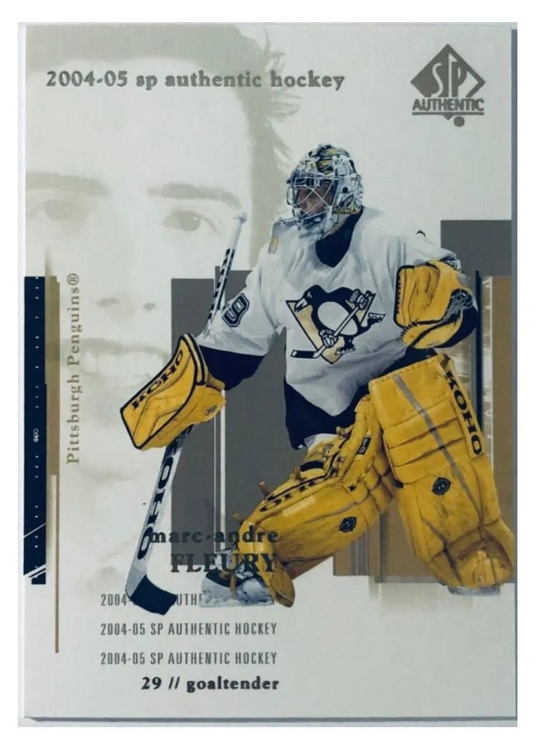 2004 SP Authentic Marc-Andre Fleury #71 card
