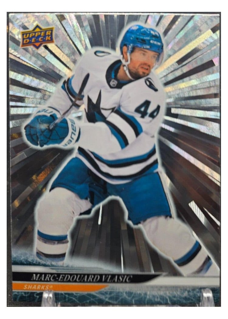2024-25 Upper Deck Base Set Marc-Edouard Vlasic Outburst Silver #149 card