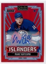 2025-26 O-Pee-Chee Platinum Retro Red Auto Marc Gatcomb #R-78 card